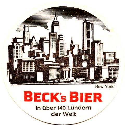 bremen hb-hb becks in �ber 12b (rund180-usa new york-schwarzrot)
